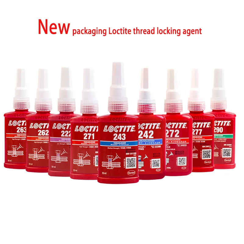 Loctite 243 222 272 Medium Strength Screw Seal Glue Anti-loose Anaerobic Glue 290 242 263 Thread Locker 50ML