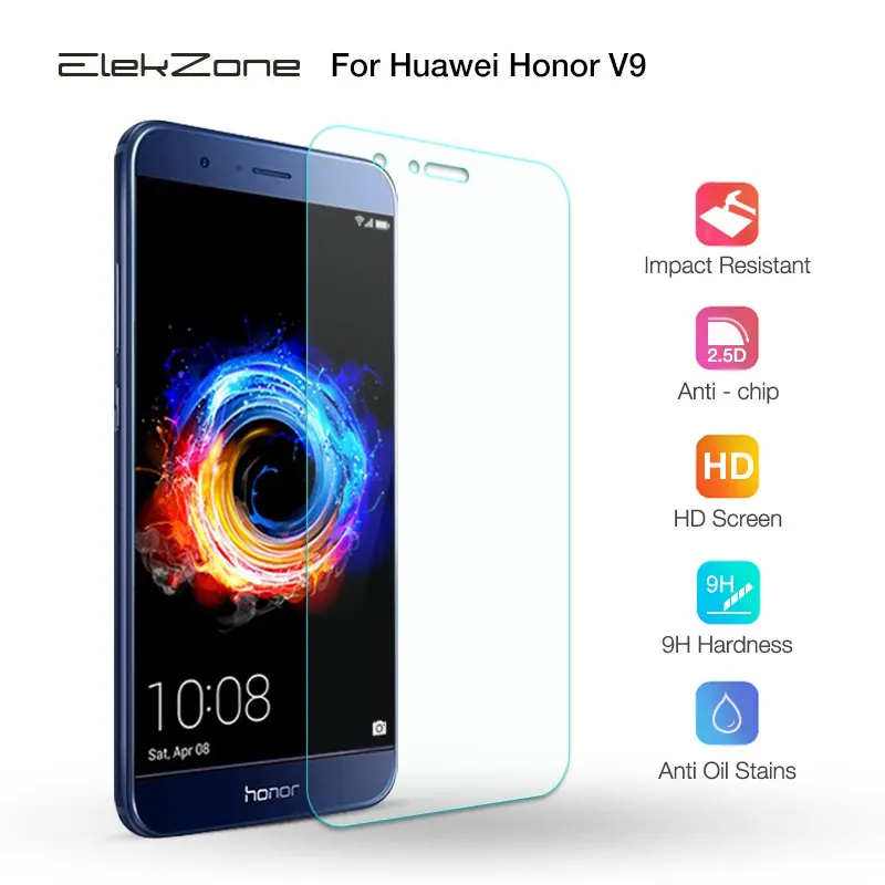9H 0 3 мм толщина 2.5D Премиум Закаленное стекло пленка для huawei Honor V9 протектор экрана