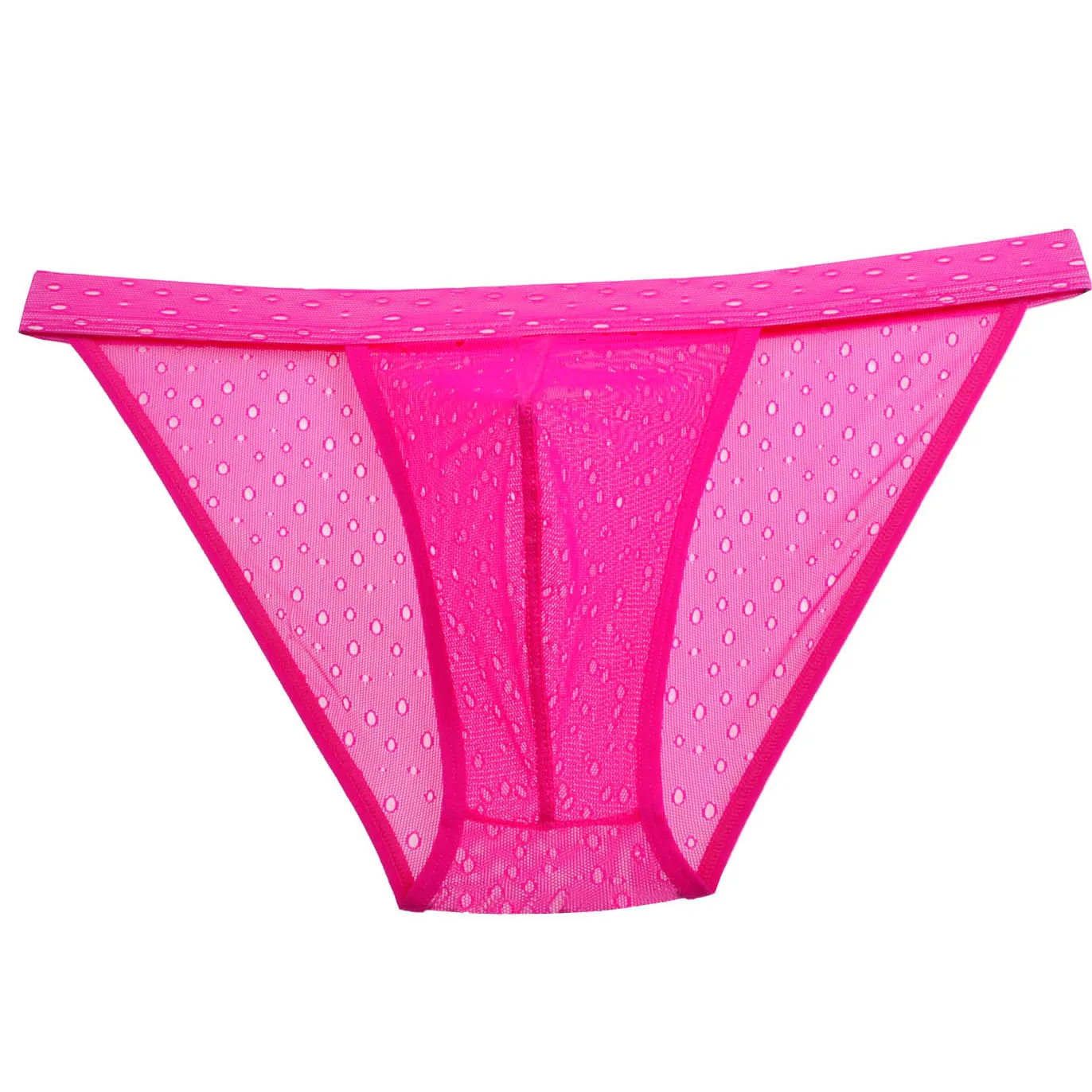 Mens Sheer Jacquard Lace Bikinis Pants Underwear Mesh Belt Open Side Mini Briefs |