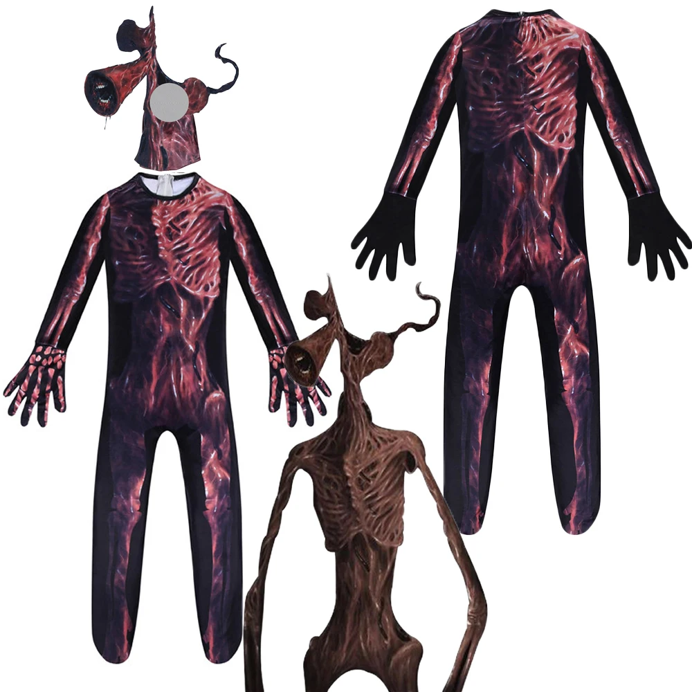 Маскарадный костюм для мальчиков с головой сирены Детские ужасные костюмы мамы и
