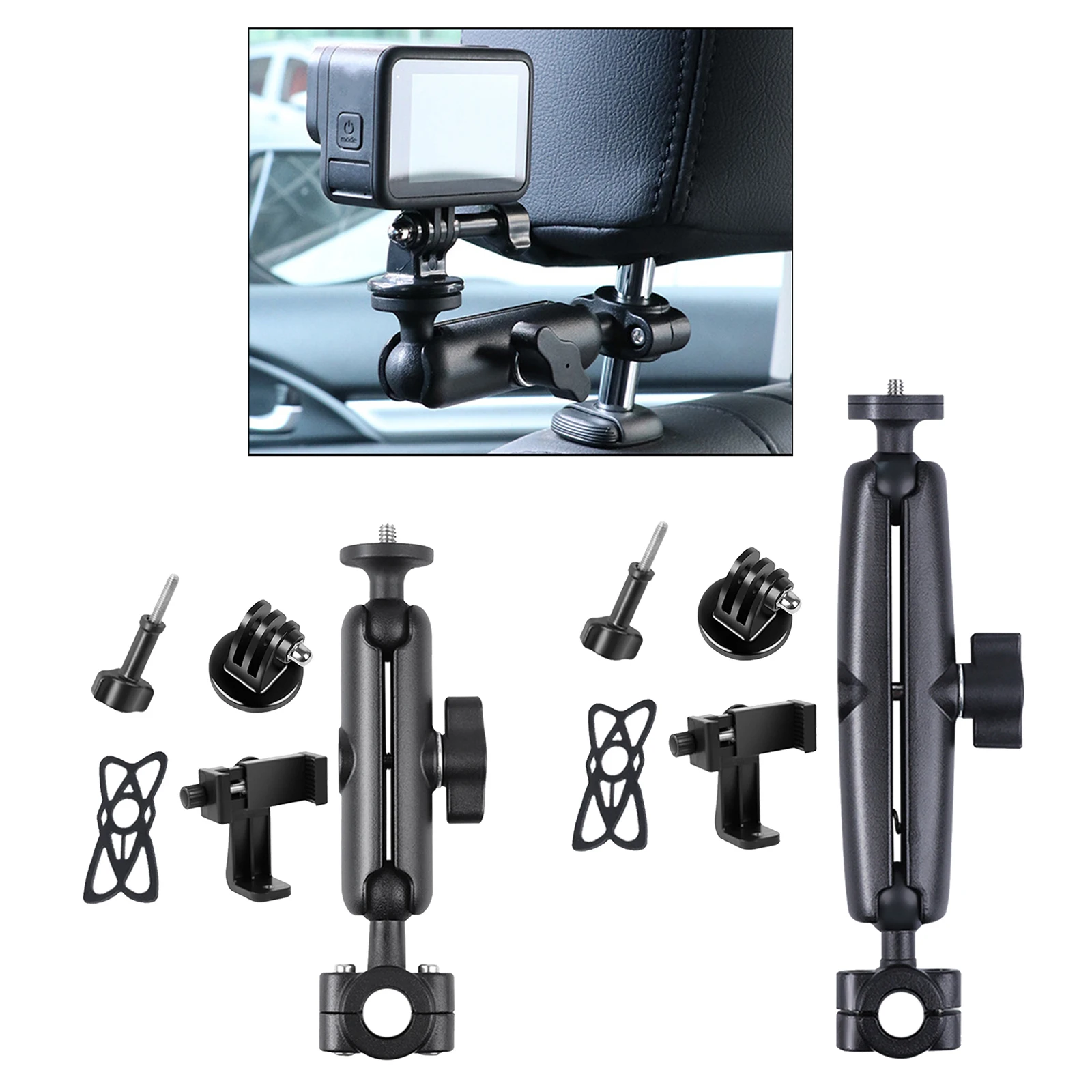 

Car Headrest Mount, Car Phone Mount for Back Seat Bracket for iPad Tablet - Black