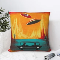 night visit square pillowcase cushion cover spoof zipper home decorative pillow case for sofa seater nordic 4545cm