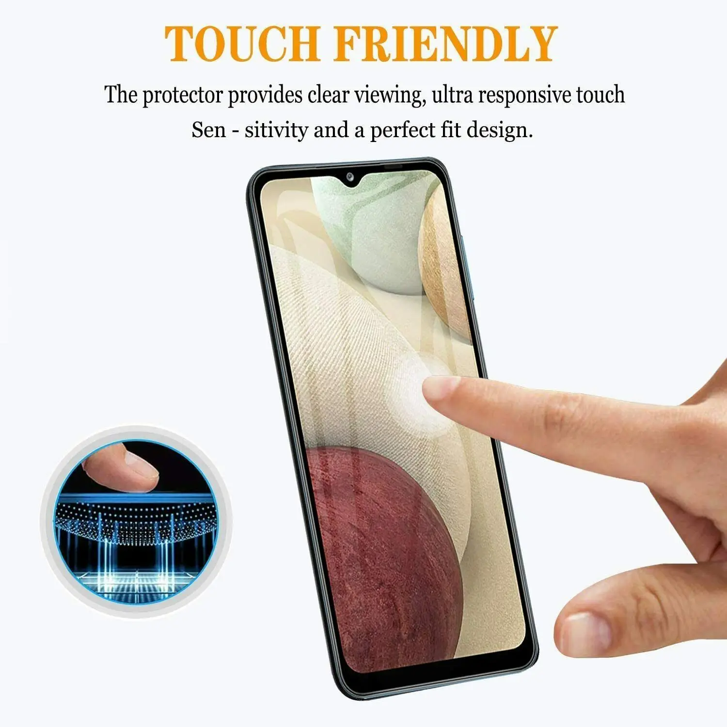 

9DFull Screen Protective Film For Samsung Galaxy A02s A02 A12 5G Shockproof Clear Back Tempered Glass Screen Guard