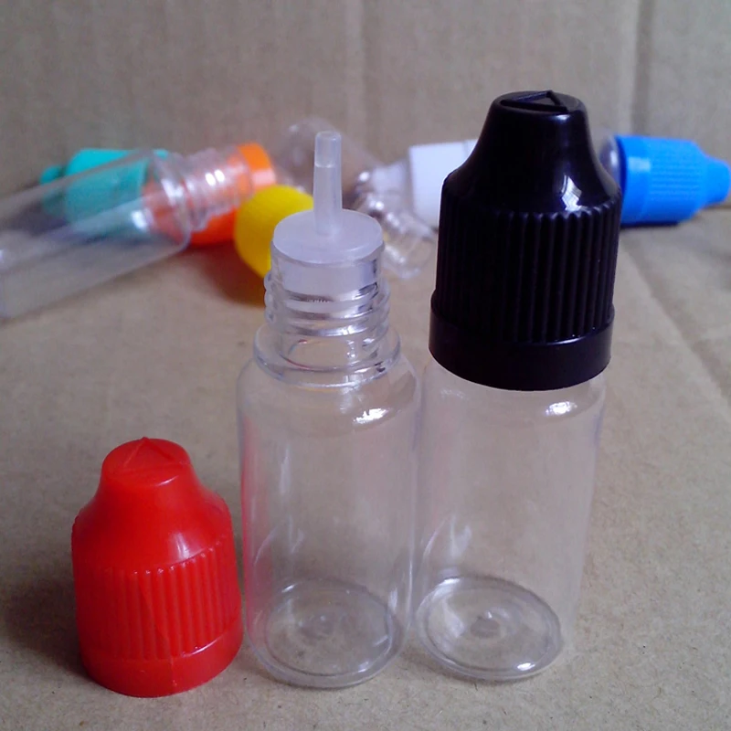 

Empty Eye Drop 10ml Plastic Dropper Bottle With Childproof Cap And Long Tip For e Liquid PET Hard Vial Free Shipping