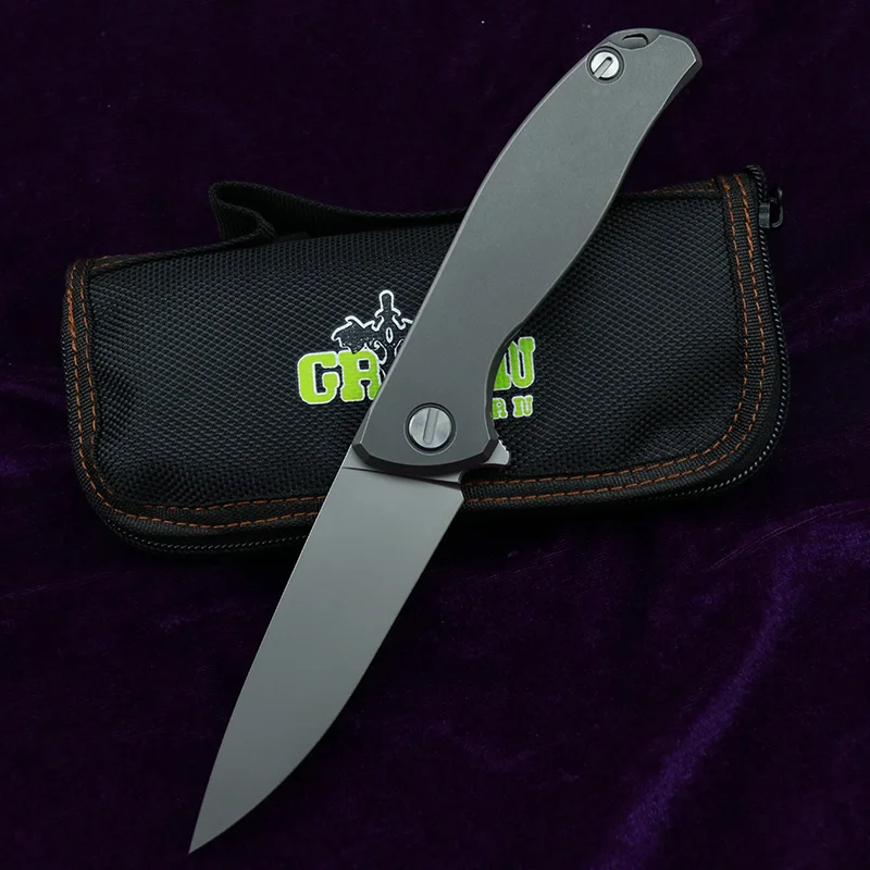 Складной нож Green thorn Flipper карманный складной клинок из стали 95 k110 с титановой