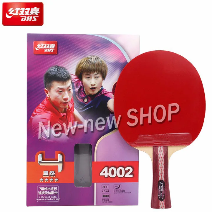 

Ракетка для настольного тенниса DHS 4002 4006, ракетка для быстрой атаки, 4 звезды, ракетка для пинг-понга