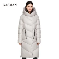 gasman 2021 fashion brand down parkas womens winter jacket women coat new long thick outwearwarm femalejacket plus size 206