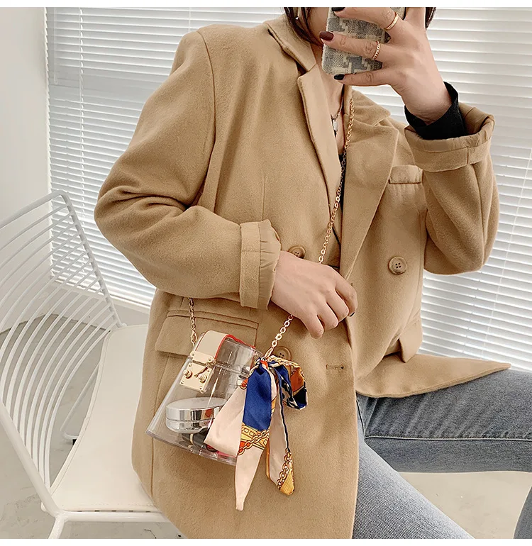 

Summer Transparent Shoulder Chain Acrylic Bag Small Crossbody Bag for Women Party Clutch Bag Purses and Handbags Bucket Bag