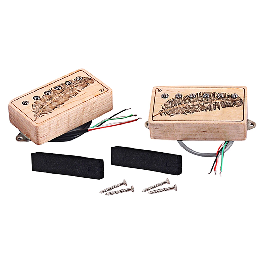 

2pcs Humbucker Double Coil Guitar Pickup + Screws Electric Guitar Active Pickup Replacement Parts for Electric Guitar