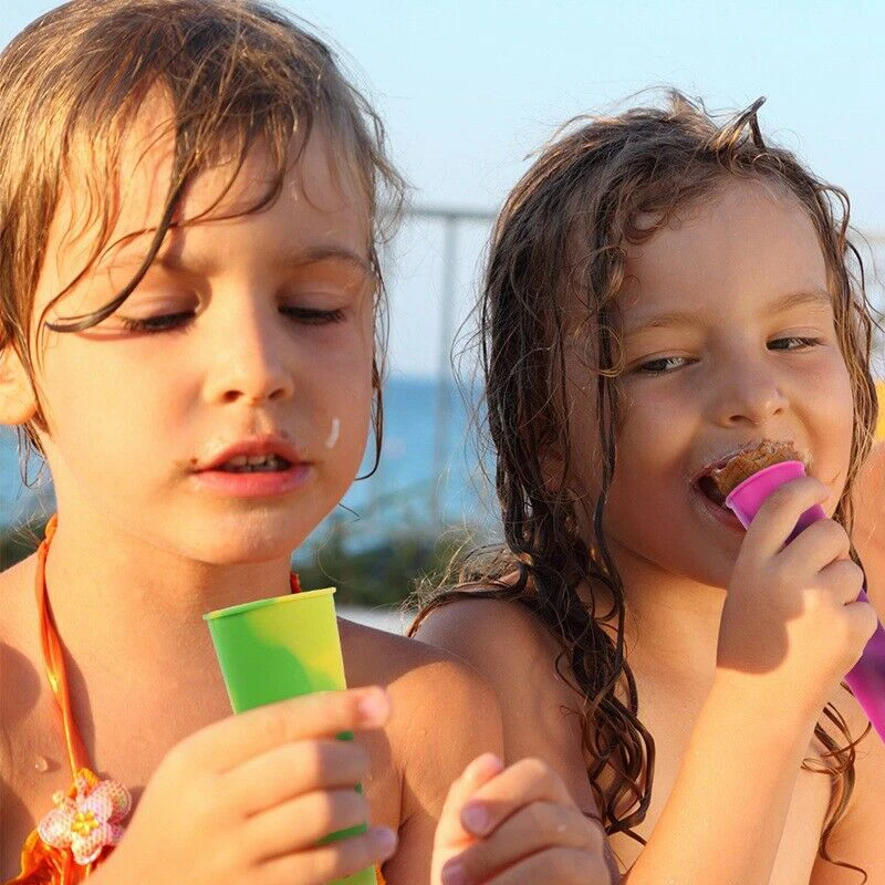 

Ice Cream Tools Popsicle Mould 6X Silicone Push Up Frozen Stick Ice Cream Pop Yogurt Jelly Lolly Maker Mould Popsicle Moulds