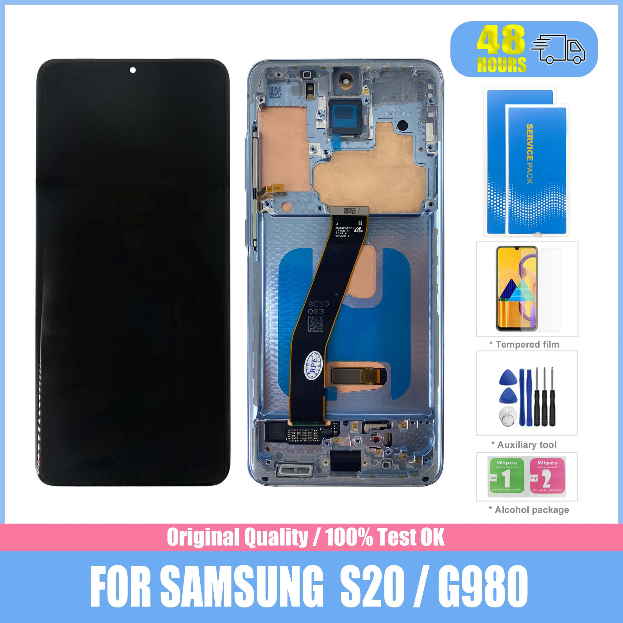 

Оригинальный ЖК-дисплей для Samsung Galaxy S20 mit Rahmen G980, g980F/DS дисплей с сенсорным экраном дигитайзер для Samsung s20 plus Lcd G985 G985F