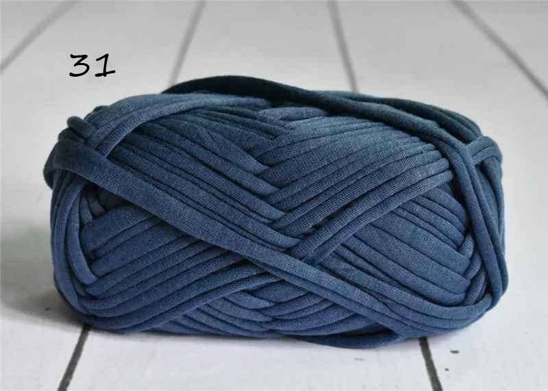 31 1pc 100 г/шар плотная ткань полоса Пряжа Ремесло для ручная вязка крючком DIY подушка одеяло ткань полоса для сумок - Цвет: 31 1pc