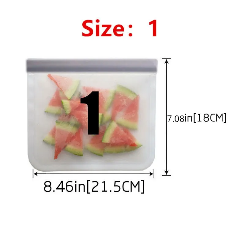 Новый силиконовый Пакет для еды многоразовый морозильной камеры улучшенный