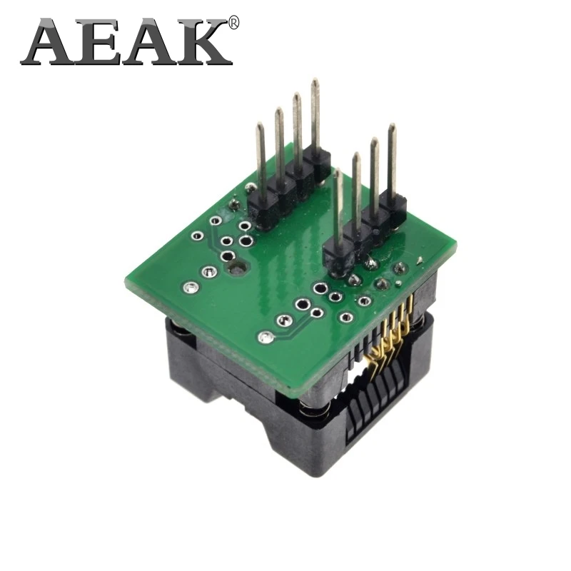 AEAK SOIC8 SOP8 К DIP8 широкое сиденье 200 мил программист адаптер гнездо синий