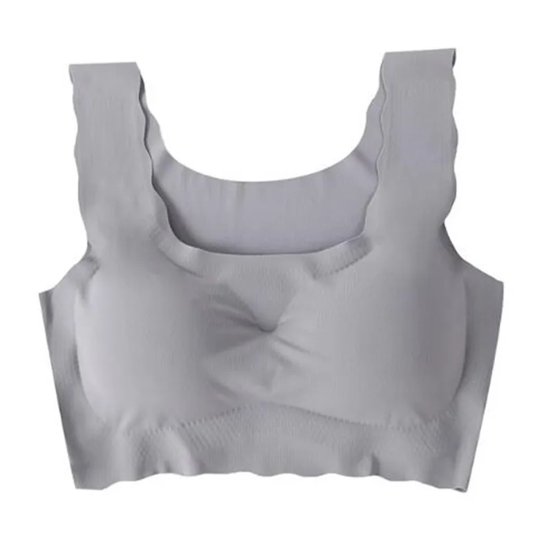 

Underwear Seamless Women Bra Female Bras For Women Lingerie Push Up Bralette Wave Edge Vest Running Padded Sleeping Brassiere