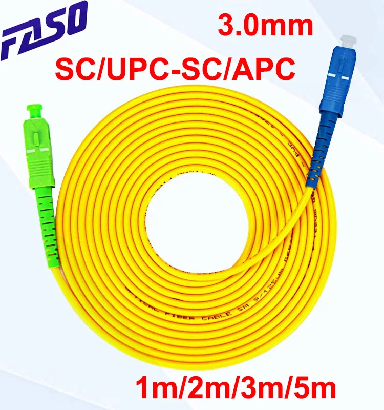 

Оптоволоконный патч-корд SC/UPC-SC/APC SX Core 3,0 мм G652D, 50 шт., в наличии, однорежимный перемычка 1 м/2 м/3 м/5 м
