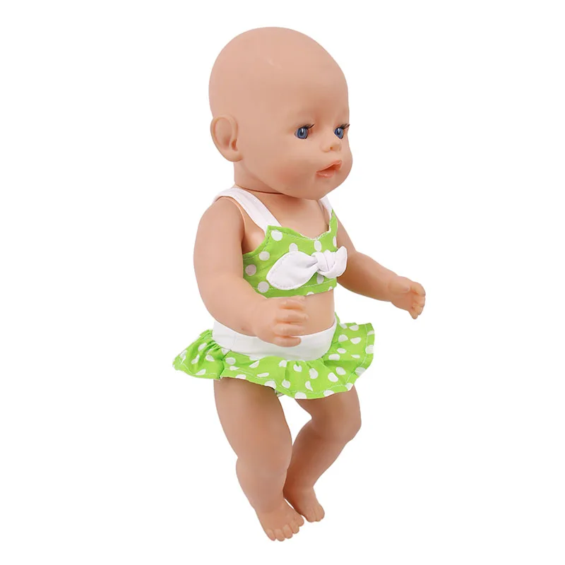 LUCKDOLL маленький свежий, милый купальник подходит 18 дюймов Американский 43cmBabyDoll одежда аксессуары, игрушки для девочек, поколение, подарок на день рождения