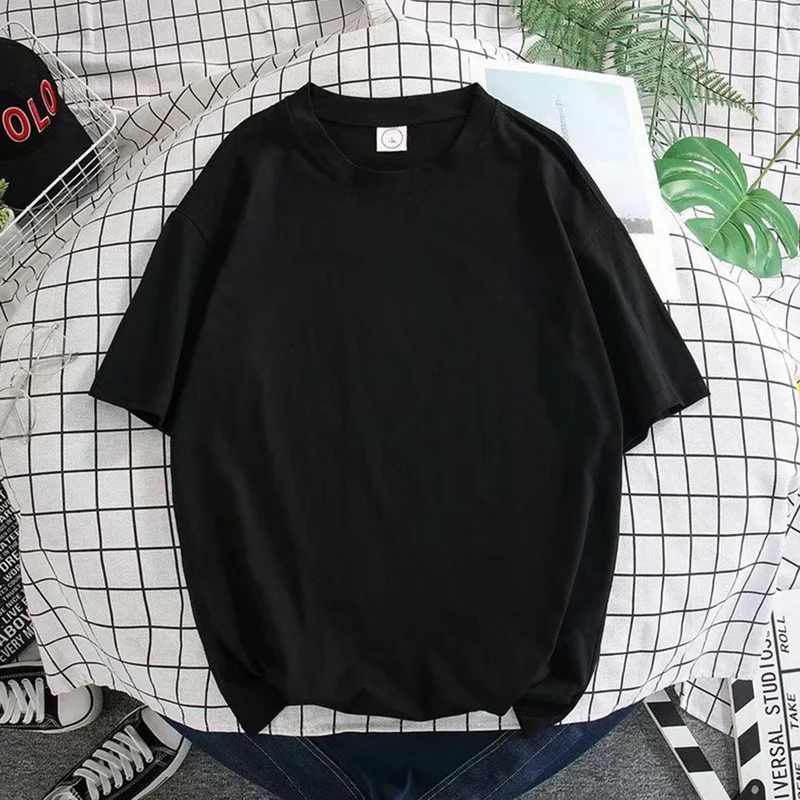 

New men's summer T-shirt trend Korean version of the bottoming shirt Slim half-sleeve men's clothing