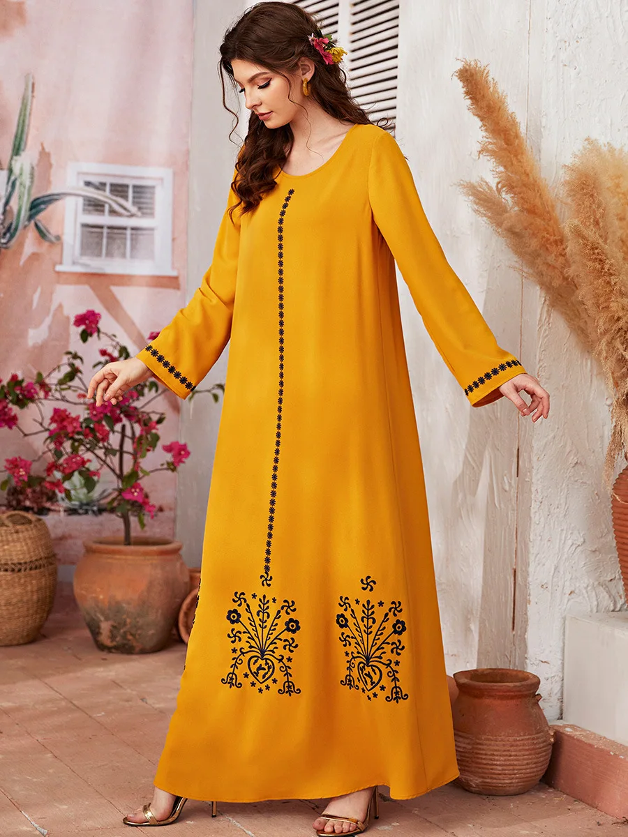 Платье женское Abaya Дубай пакистанский Турция ислам арабский мусульманский