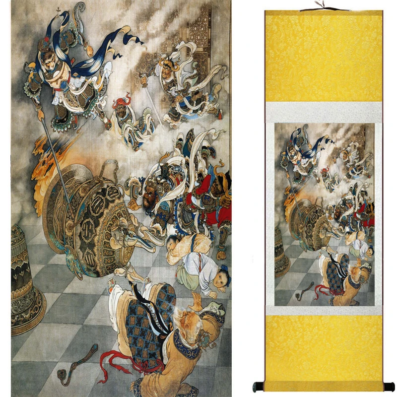 

The monkey king caused havoc in heaven art painting silk scroll painting Monkey King Wreaks Havoc in Heaven painting 2018082446