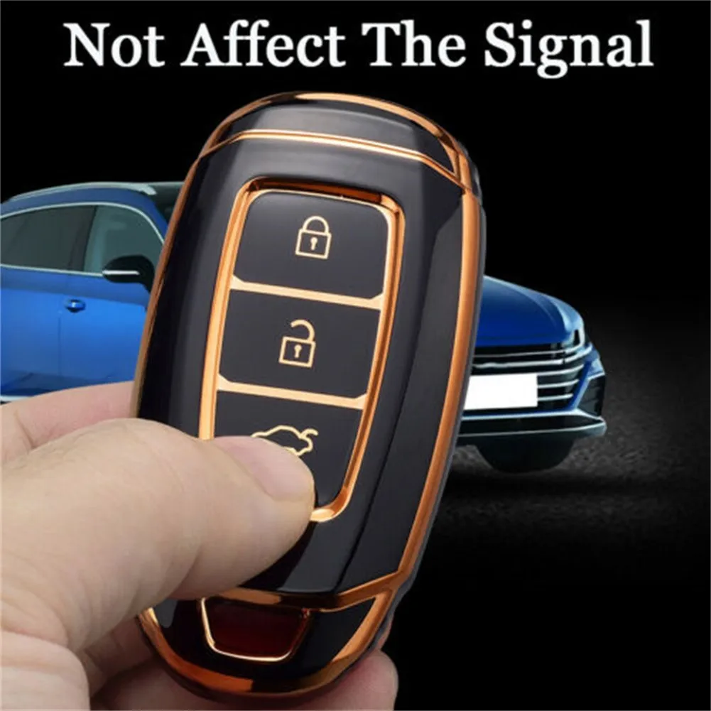

Soft TPU Car Remote Key Case Cover Fob For Hyundai Accent Santa Fe Veloster Palisade Kona Car Accessories