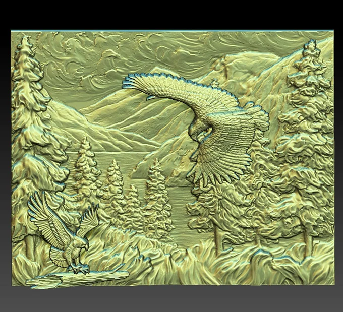 3D-принтер Eagle для маршрутизатора с ЧПУ Artcam Aspire Bas Relief в формате STL | Инструменты