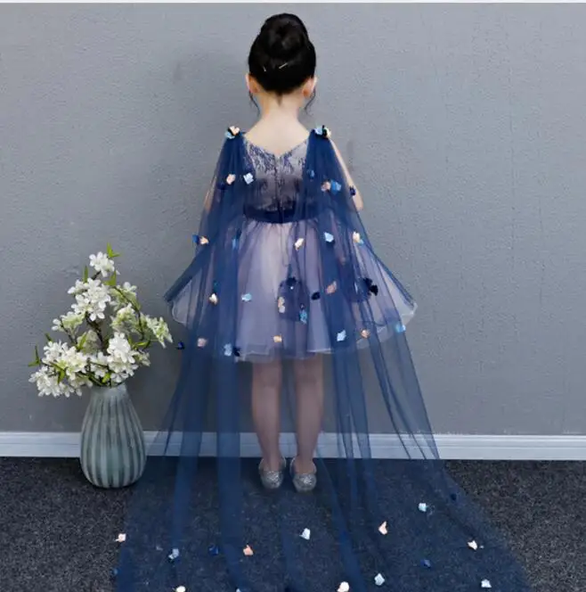 Элегантные кружева платье для первого причастия Бисер Тюль длинное вечернее со