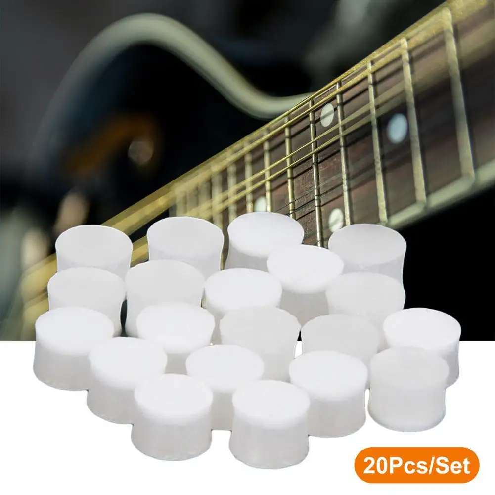 

20Pcs/Set Guitar Dots Solid Wear-Resistant White Color Exquisite Fresh 3 Sizes Guitar Fretboard Dots for Ukulele