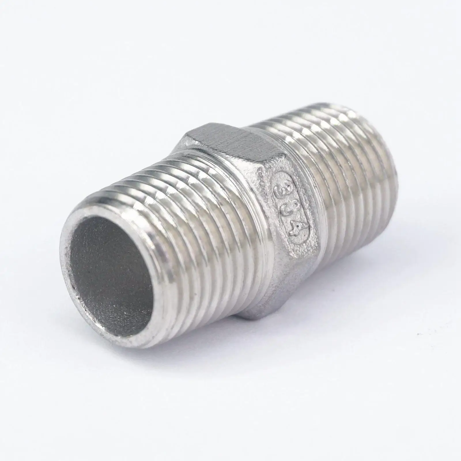 Соединительный штуцер с наружной резьбой BSP 3/8 дюйма из нержавеющей стали 304