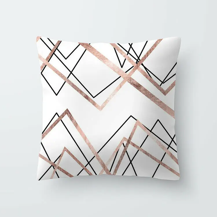 2019 Фирменная Новинка чехол для подушки из полиэстера Обложка розового золота