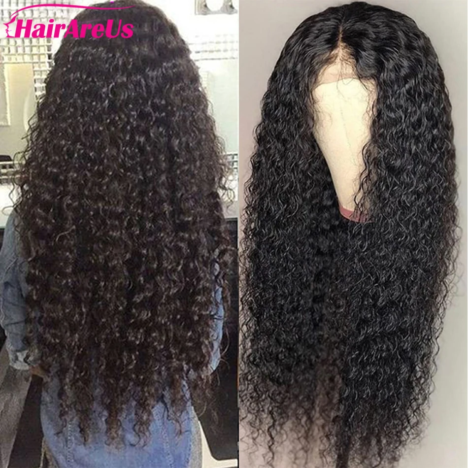 

Kinky Curly Wig Natural Black 13x4 Lace Front Human Hair Wigs For Black Women Pre Plucked With Baby Hair Remy