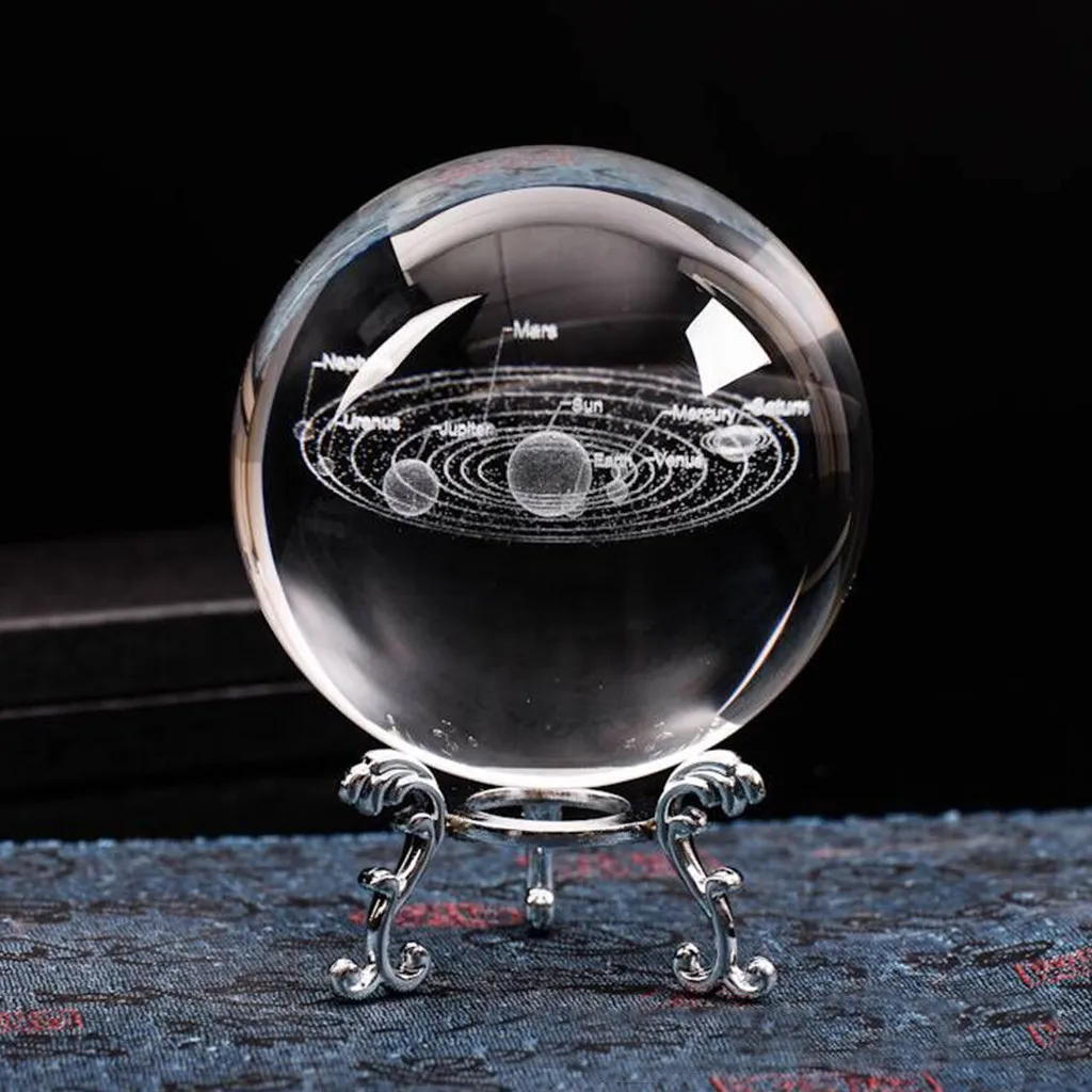 3D Вселенная астральный прозрачный шар модель планеты лазерная гравировка