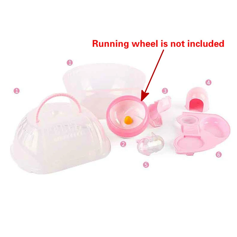 Портативная пластиковая мини клетка для хомяка гнездо мыши маленькая переносная