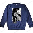 Толстовка мужская с рисунком из аниме Моя геройская Академия, смешные топы, худи с графическим принтом в стиле Харадзюку, худи унисекс с аниме Dabi