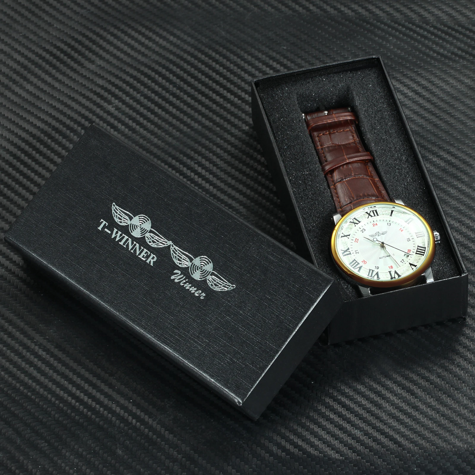 WINNER официальный классический автоматические механические мужские часы лучший