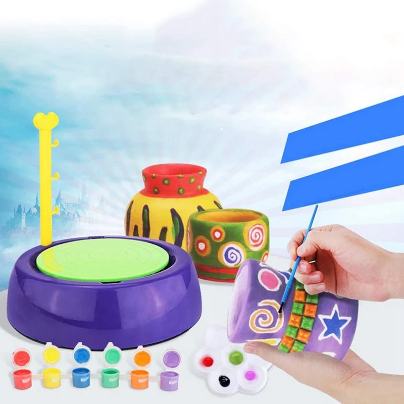DIY Ручная Керамическая гончарная машина детские игрушки для рукоделия мини