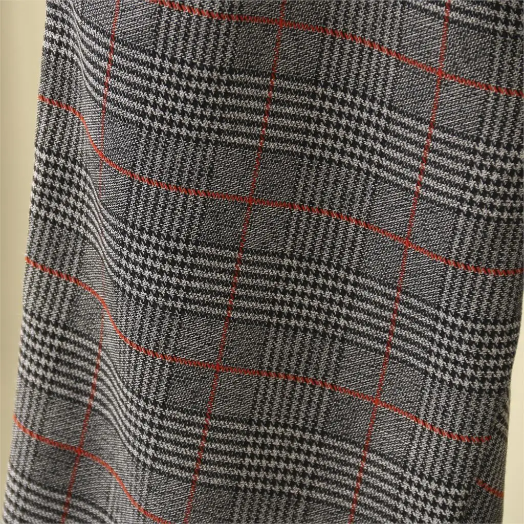 Весенние женские шаровары штаны с завязками на лодыжке клетчатые брюки большие