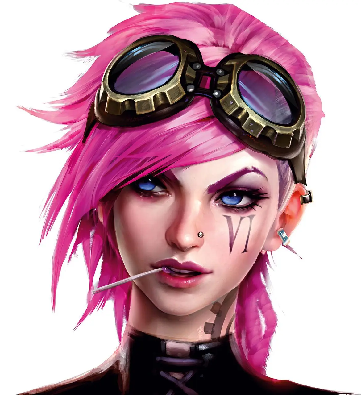

Fuzhen Boutique Decals Exterior Accessories League of Legends Vi The Piltover Enforcer LOL Cartoon Graphics Vinyl Decals