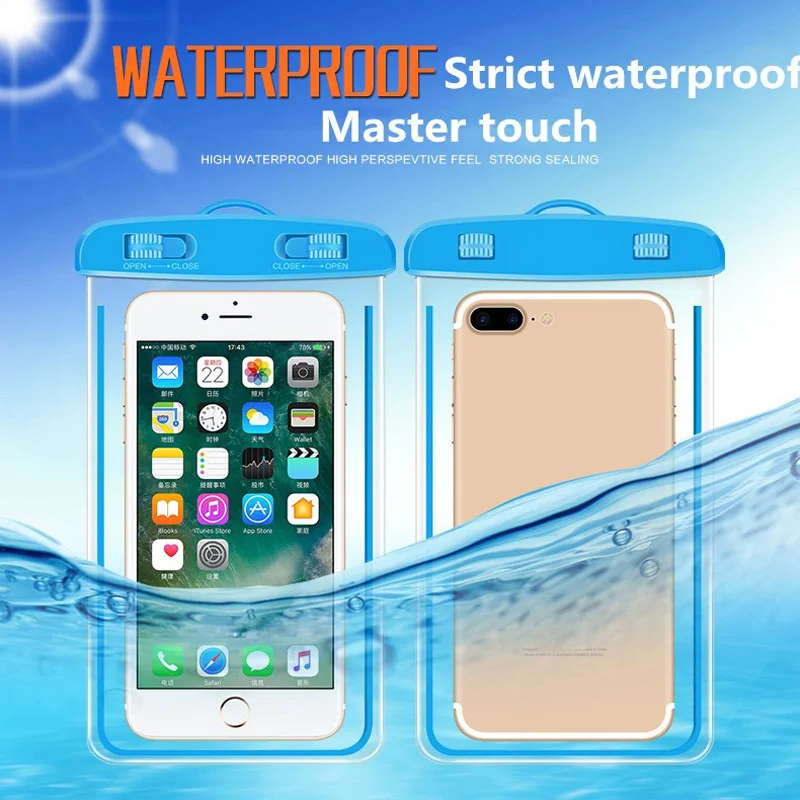 

Universal Mobile phone waterproof bag Swimming Bag Outdoor Dry Bag Case Cover For Phone Water Sports Beach Pool Skiing 5.9 inch