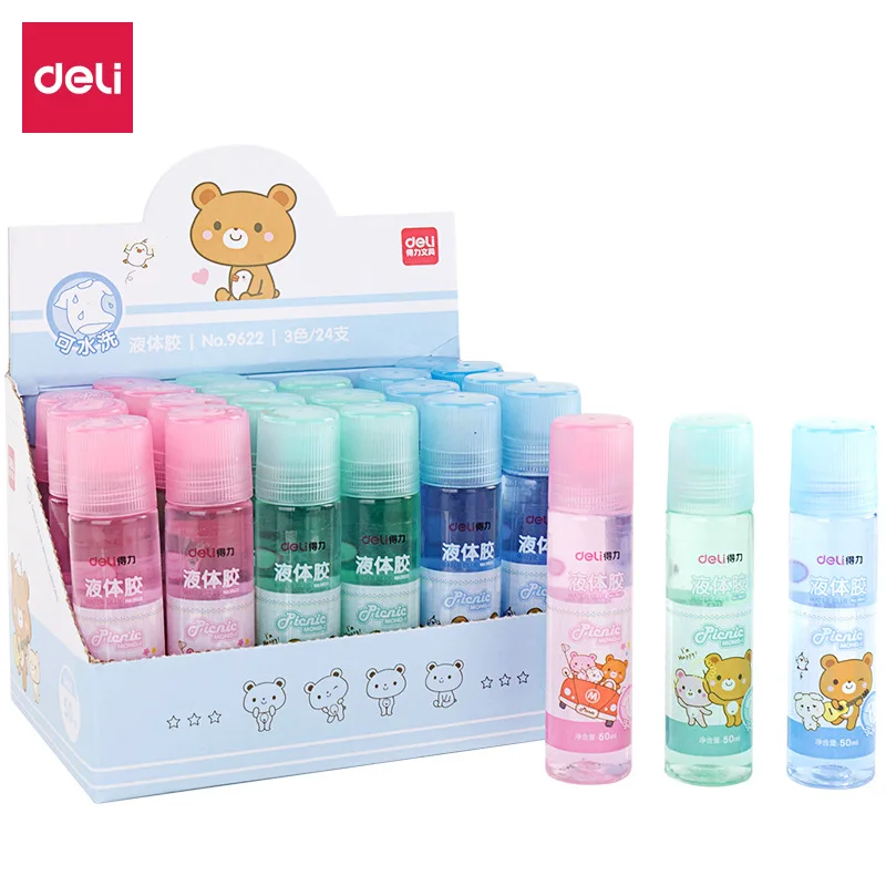 9622 цветной жидкий клей 50 мл для финансовых и офисных услуг стирающийся ручной