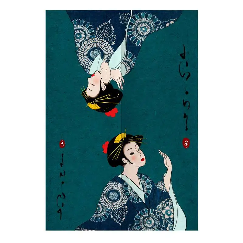 Японская дверь занавеска половина занавески японский Ресторан украшение кухня