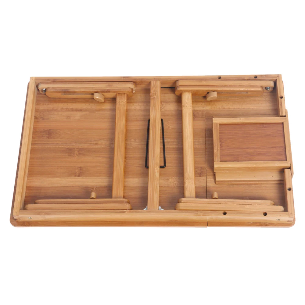 

Adjustable Wood Computer Desk Folding Laptop Table Notebook Desk Stand For Bed Sofa Bed Tray