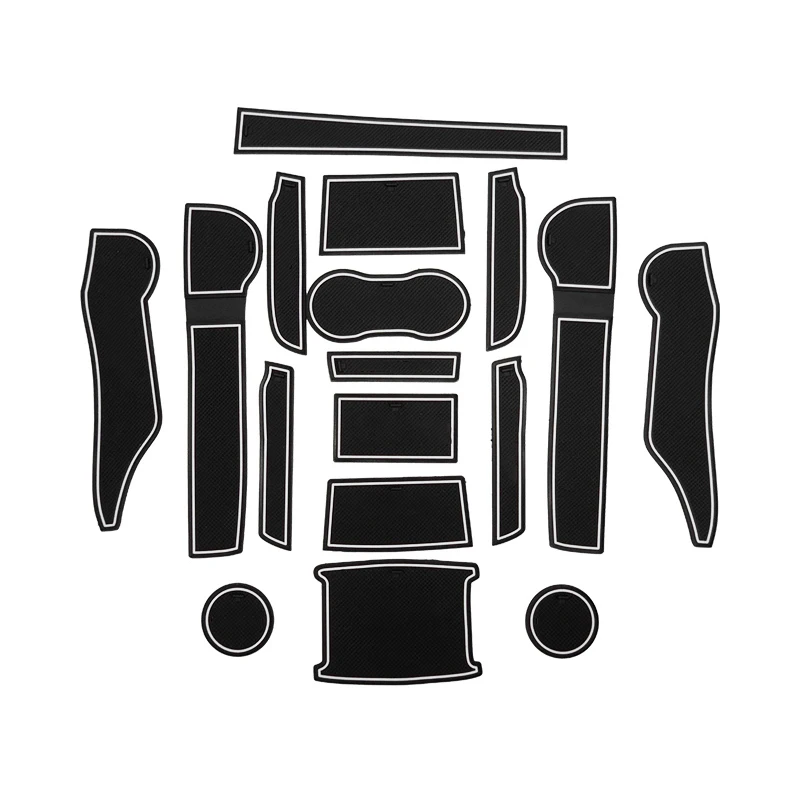 

Auto Rubber Slot Hole Mat Interior Anti-Slip Cup Pad Gate Slot Cup Pad Car-styling For Subaru Forester 2019-21 Car Accessories