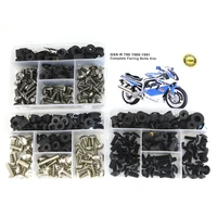 fit for suzuki gsx r 750 1988 1989 1990 1991 complete full fairing bolts kit screws steel fairing clips covering bolts