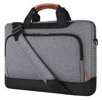 water resistant laptop sleeve with shoulder strap for 15 6 17 inch notebook case high capacity computer bag
