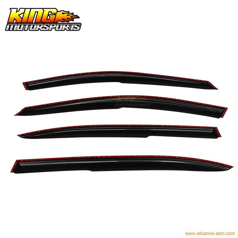 Подходит для 2014-2019 Mazda 3DR Sedan Hatchback Mugen Style Window Visors Smoke/Tinted Acrylic USA Domestic Бесплатная