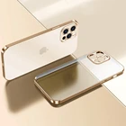 Матовый чехол для iPhone 11 12 13 Pro Max Mini, чехол для iPhone 13 Pro Max, роскошный мягкий силиконовый прозрачный чехол с покрытием