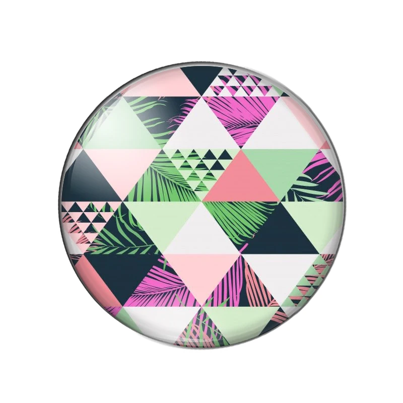 Фотокабошон из полихромированного стекла с плоской задней стороной ZB0543 |