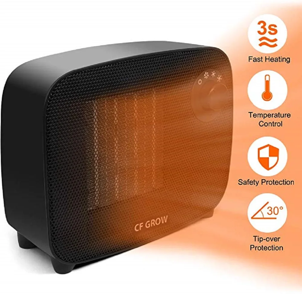 Керамический Малогабаритный обогреватель TPC 1500 Вт CF для выращивания в помещении