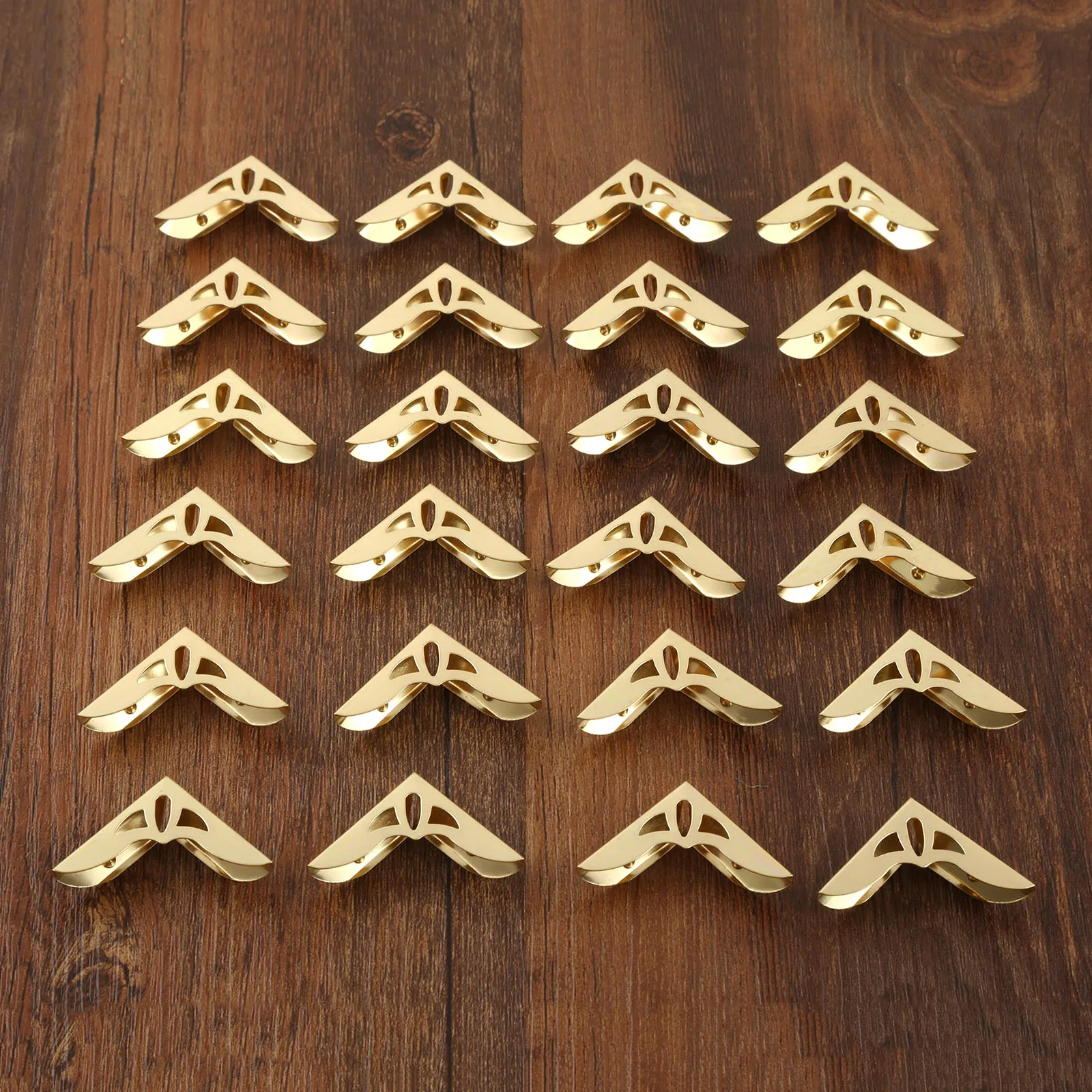 Декоративная подарочная коробка для ювелирных изделий золотого цвета 31 мм 20 шт.